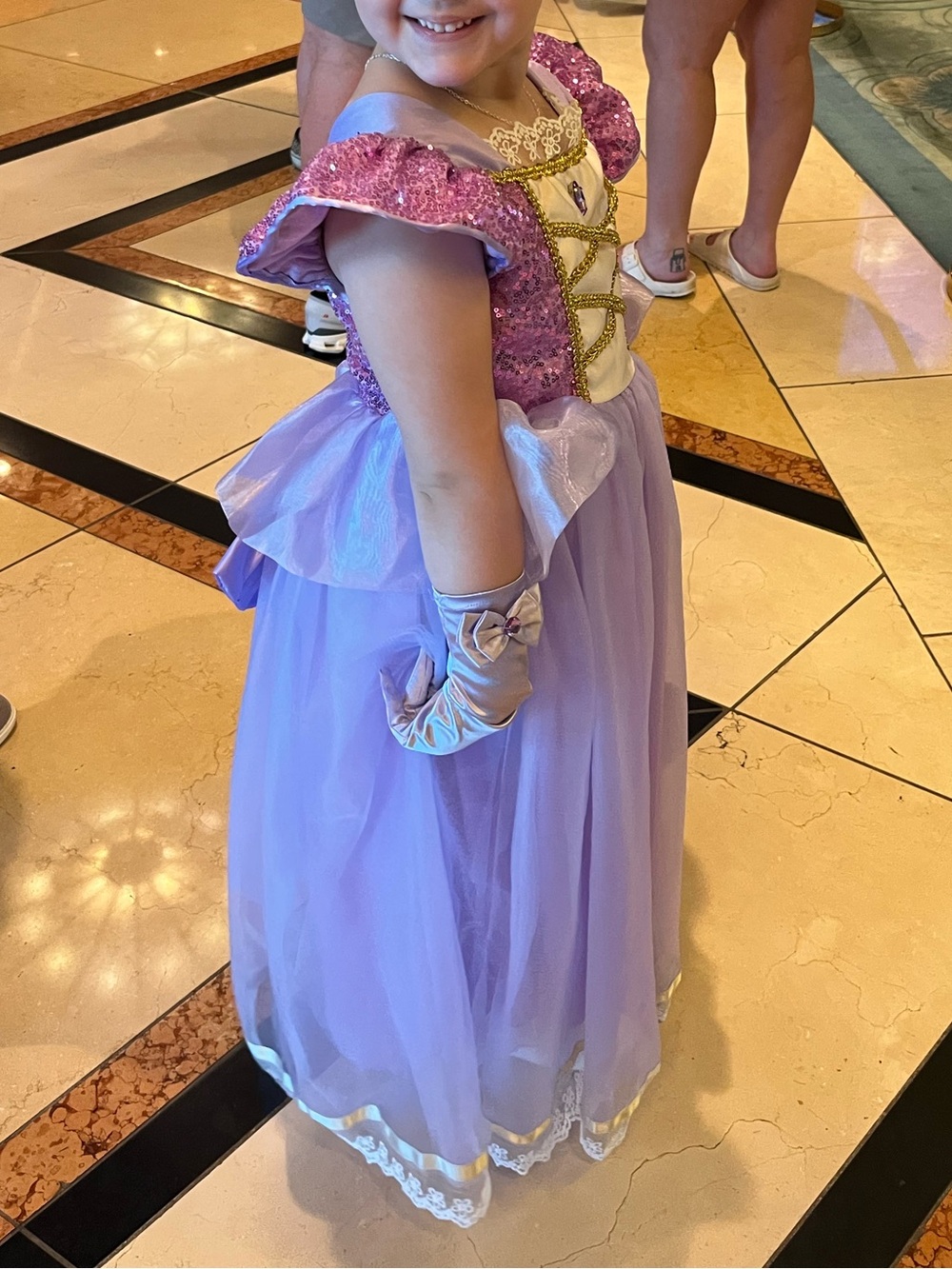 Rapunzel Princess Tulle Costume Dress for Kids